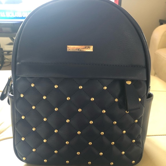 Carla Faustilia Handbags - Brand New Navy Blue & Gold colored Backpack